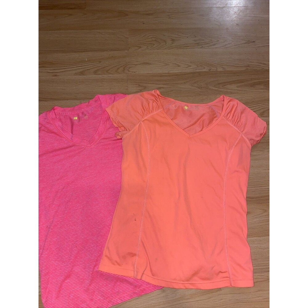 Xersion Womens V Neck Short Sleeve T Shirt Activewear Size Small Lot Of 2